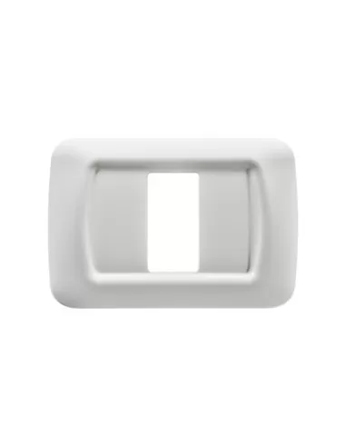 Gewiss 1-seater plate white cloud top gw22501 system